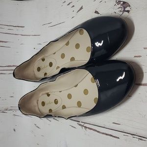 Boden black patent leather woman flats 42(11.5)